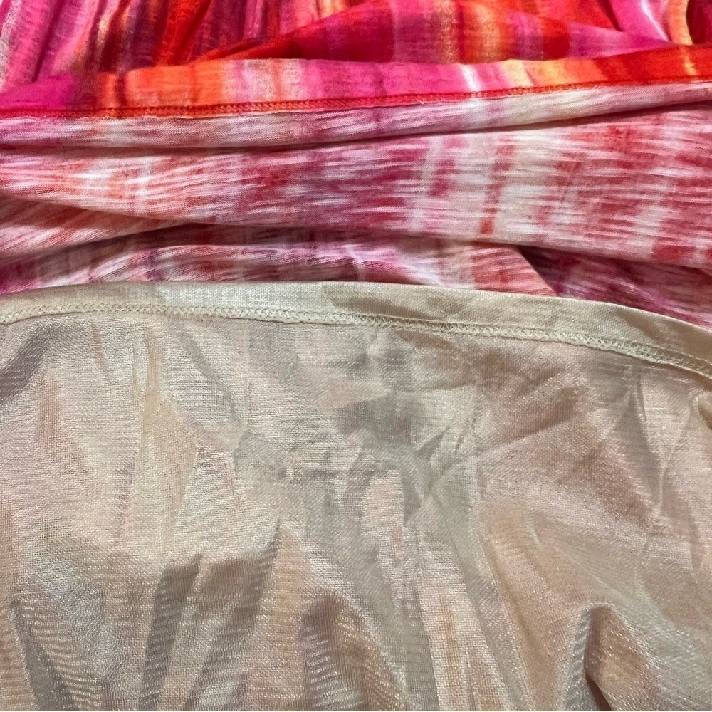 Tommy‎ Bahama Sunset Ablur Halter Pink Orange Maxi Dress. Size Small. - Picture 9 of 10